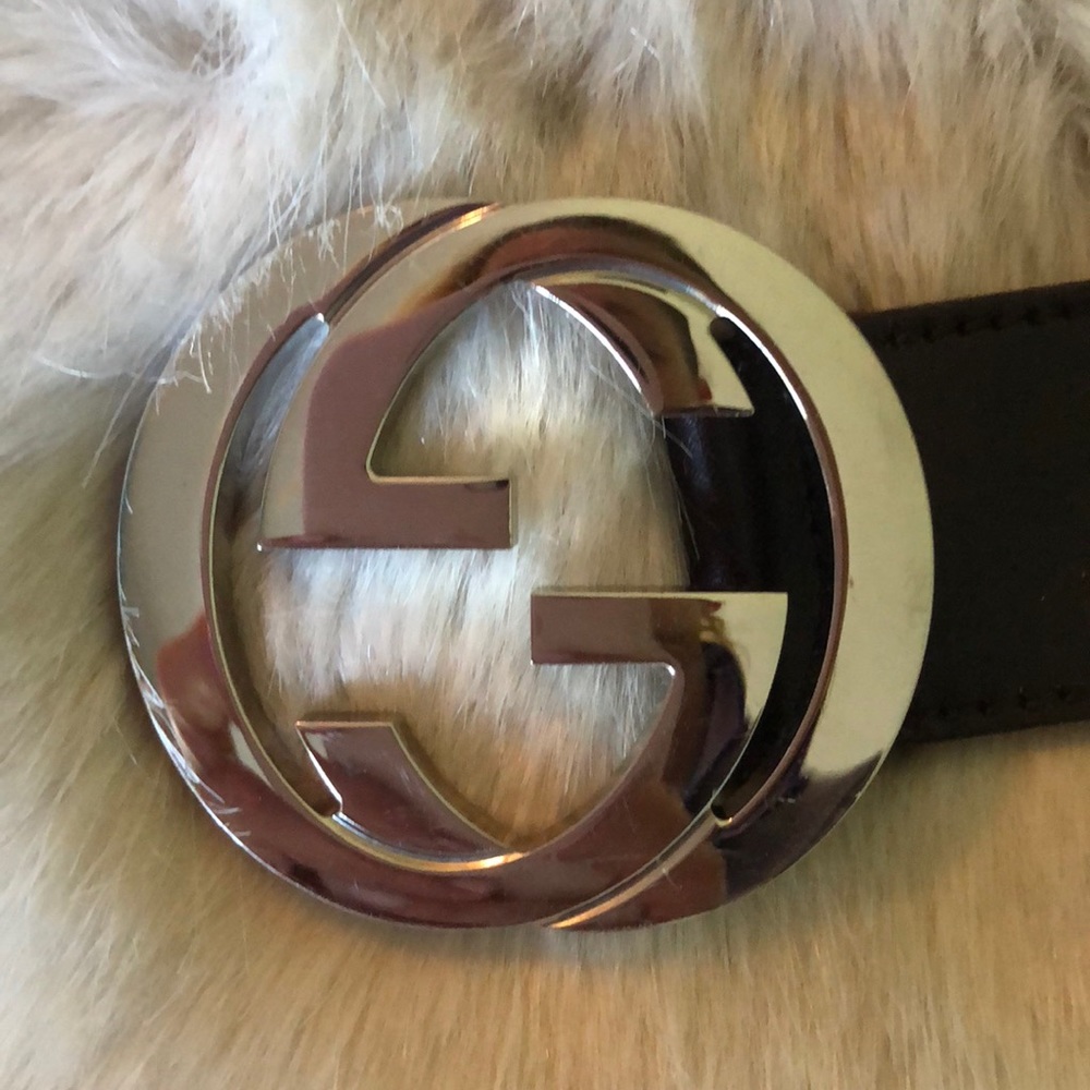 Gucci Leather Belt with interlocking G